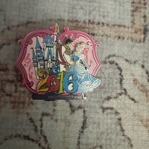 Disney World 2016 Pin with Castle and Characters